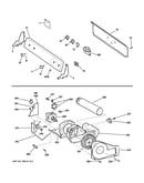 Backsplash, blower & motor assembly