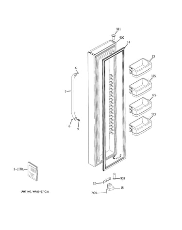Freezer door