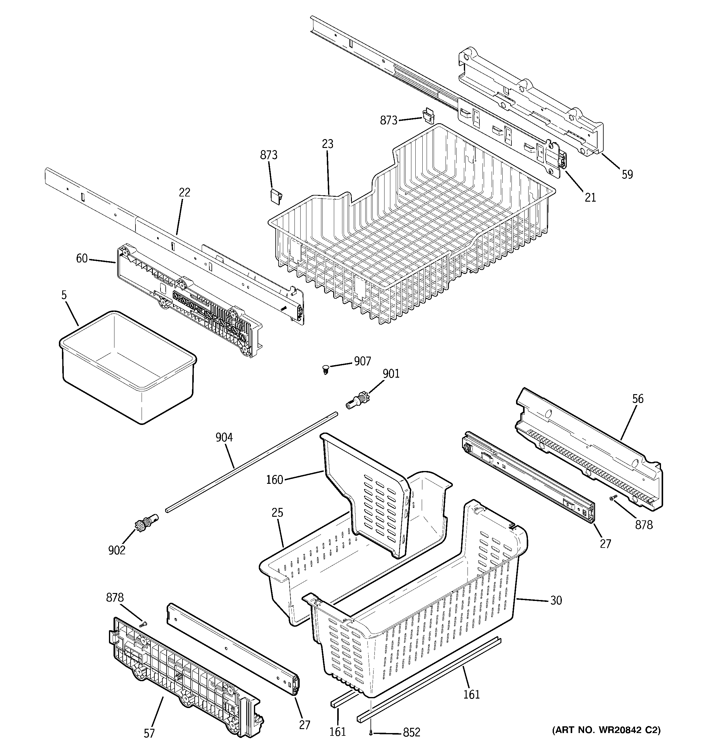 Freezer shelves