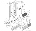 GE GSF25IGZBBB sealed system & mother board diagram