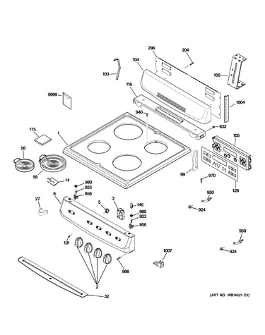 Control panel & cooktop