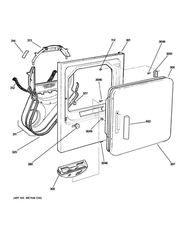 Front panel & door