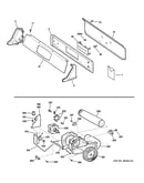 Backsplash, blower & motor assembly