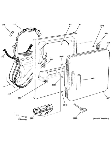 Front panel & door