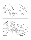 Backsplash, blower & motor assembly