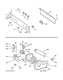 Backsplash, blower & motor assembly