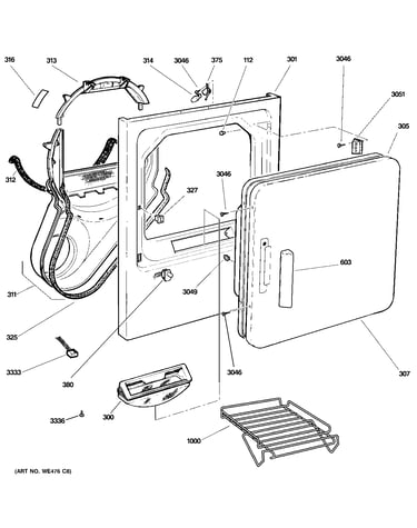 Front panel & door