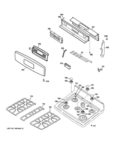 Control panel & cooktop