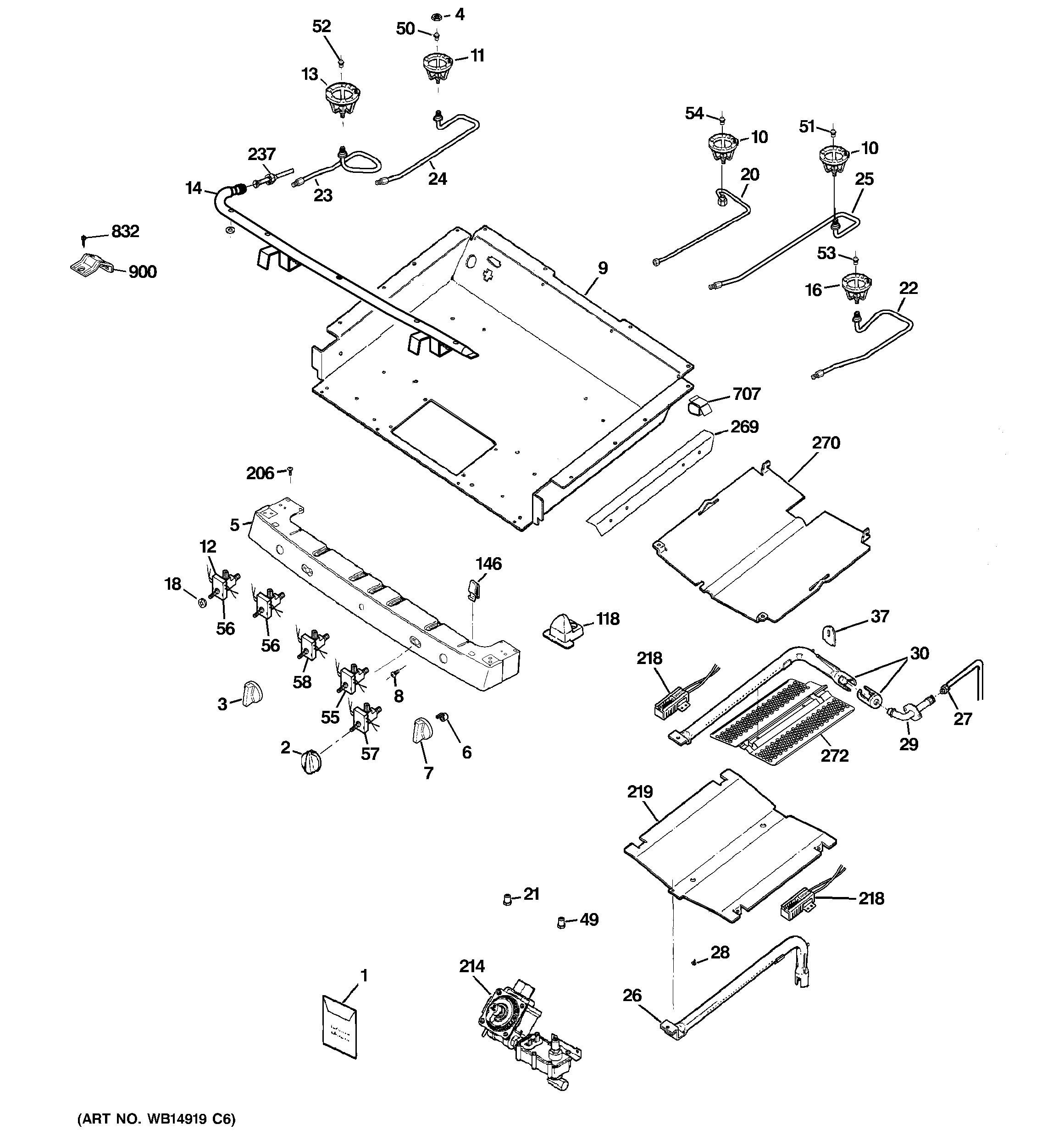 Gas & burner parts