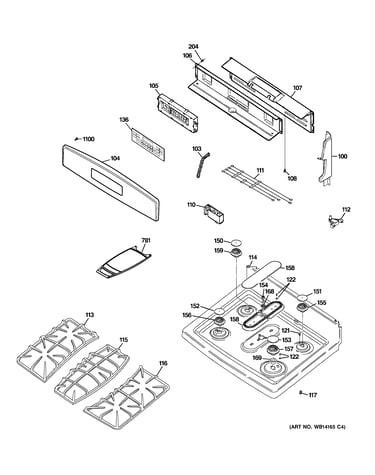 Control panel & cooktop