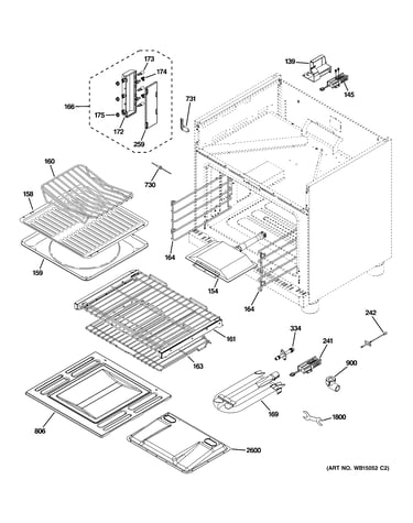 Oven cavity parts