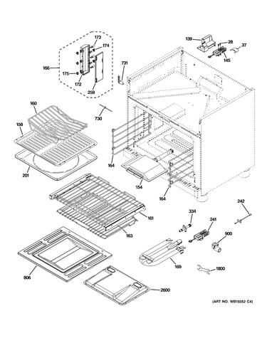 Oven cavity parts