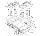 GE ZGU484LGP5SS cooktop diagram