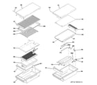 GE ZGU484LGP5SS grill & griddle assembly diagram