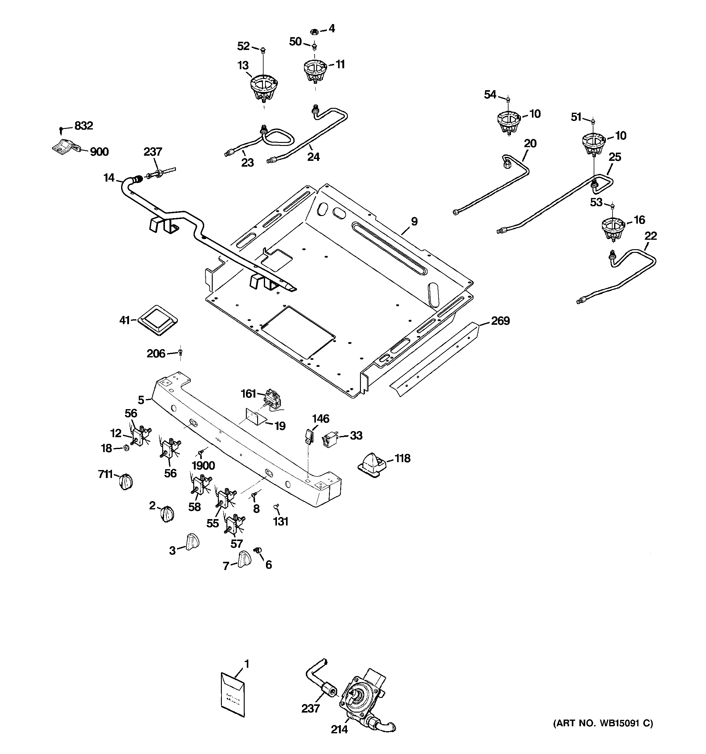 Gas & burner parts