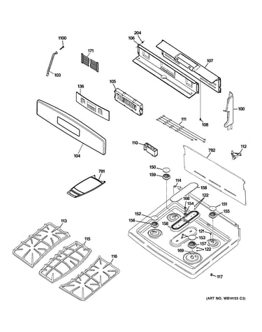 Control panel & cooktop