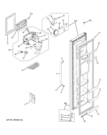 Freezer door