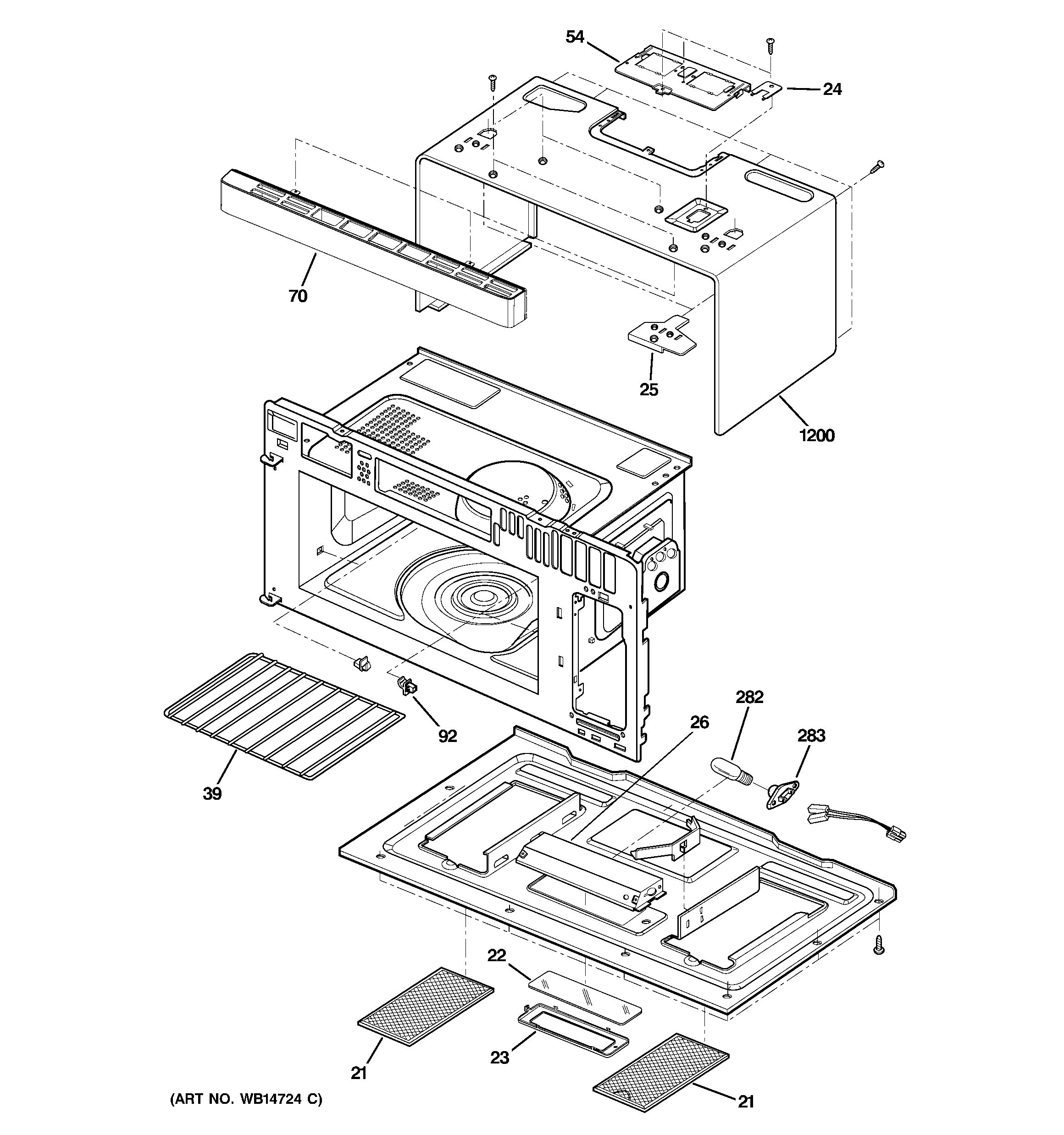 Oven cavity parts