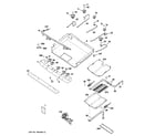 GE JGB400SEP3SS gas & burner parts diagram