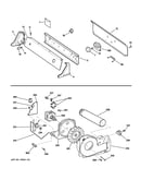 Backsplash, blower & motor assembly