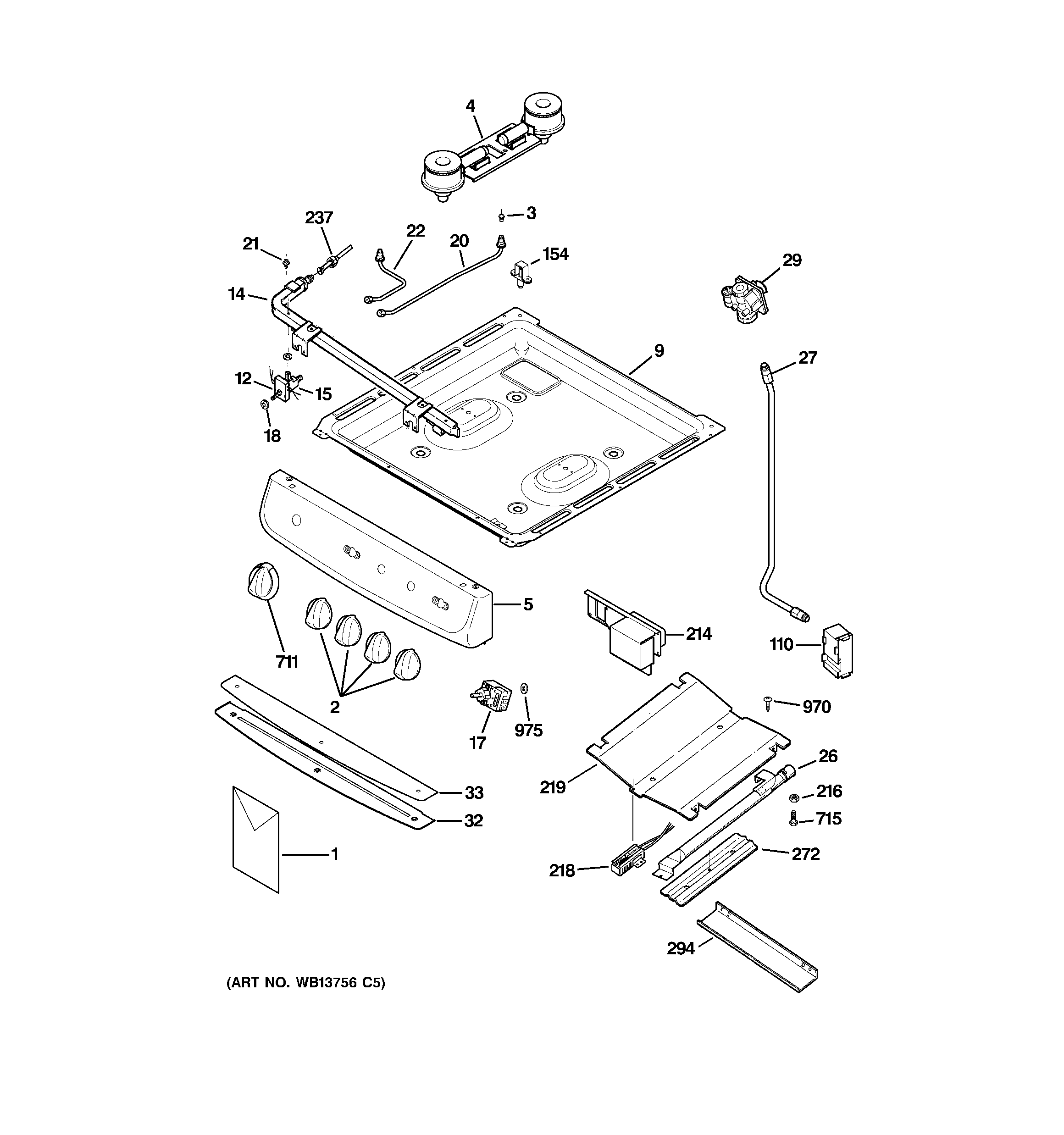 Gas & burner parts