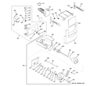 GE ZISW360DXA ice maker & dispenser diagram