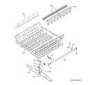 GE GLD5700N00WW upper rack assembly diagram
