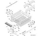 GE ZBD0700K01II upper rack assembly diagram