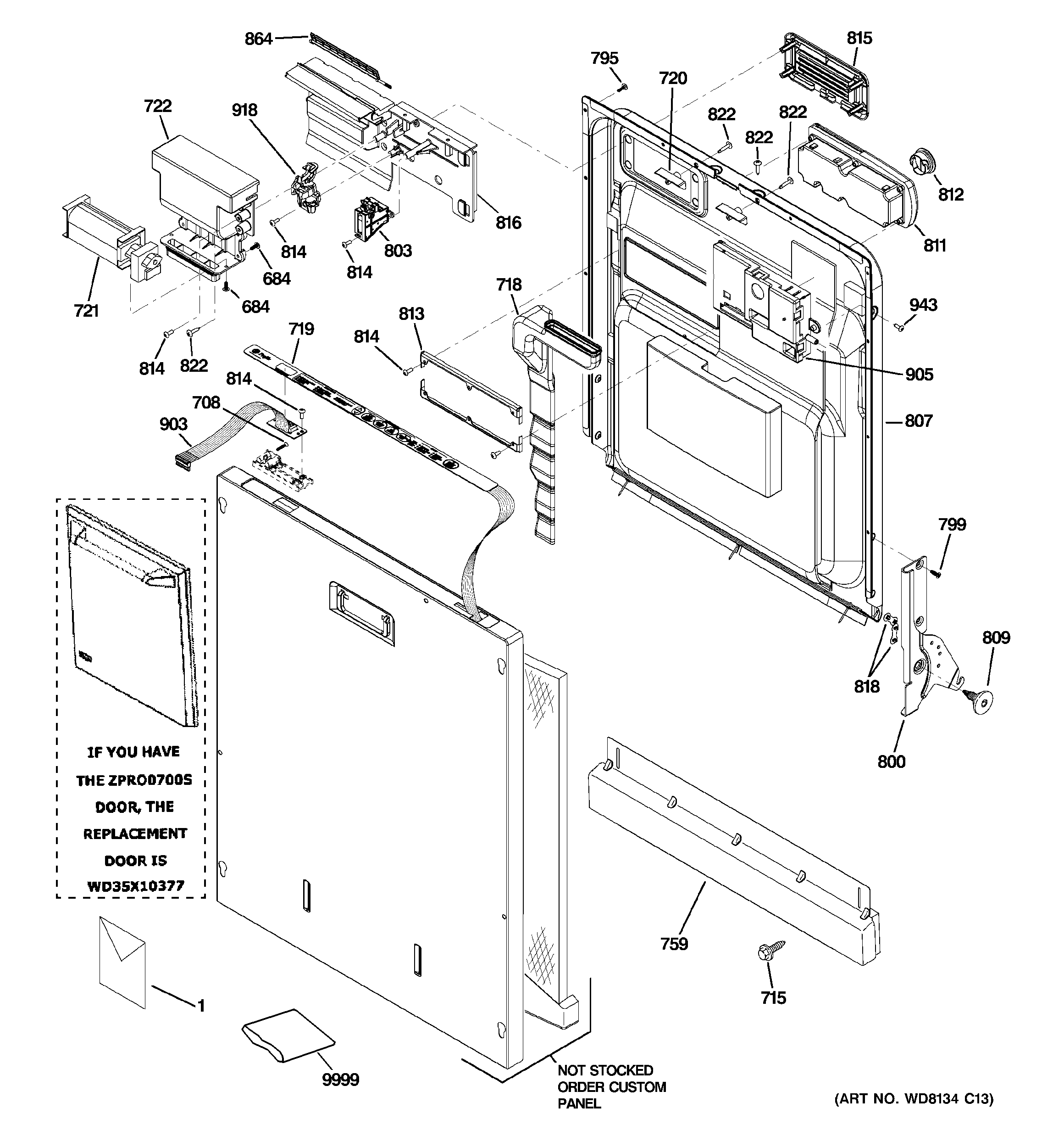 Escutcheon & door assembly