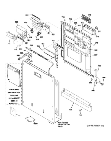 Escutcheon & door assembly
