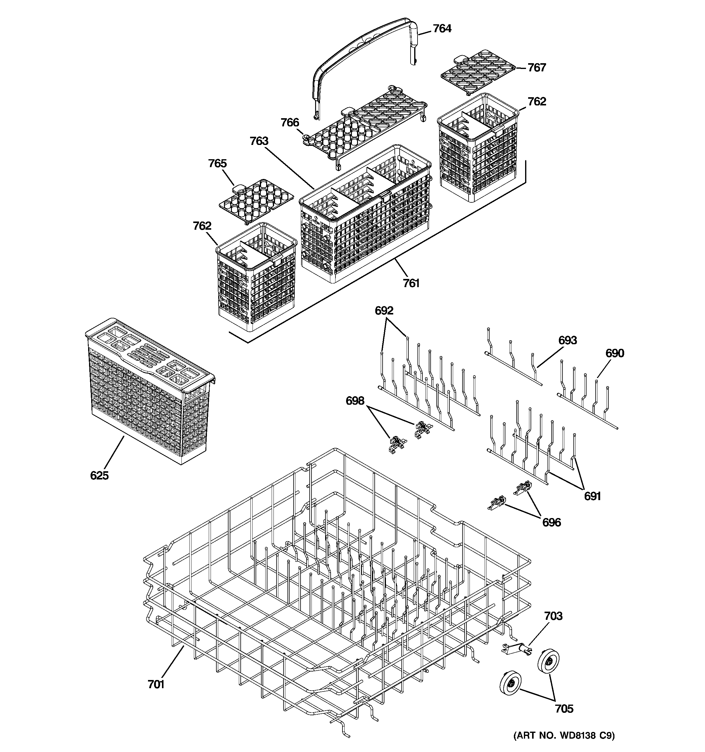 LOWER RACK ASSEMBLY