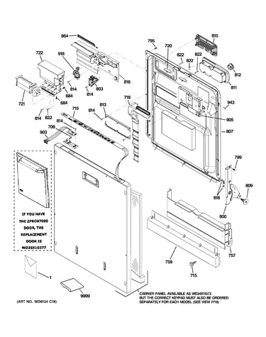 Escutcheon & door assembly