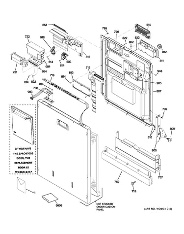 Escutcheon & door assembly