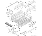 GE ZBD6890K00II upper rack assembly diagram