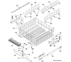 GE ZBD6890K03II upper rack assembly diagram