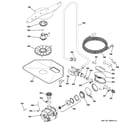 GE ZBD6890K03II motor-pump mechanism diagram