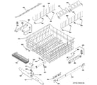GE ZBD6890K10II upper rack assembly diagram