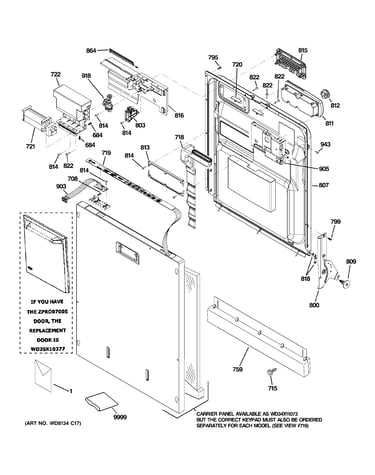 Escutcheon & door assembly