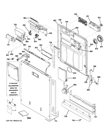Escutcheon & door assembly