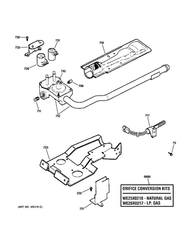 Gas valve & burner assembly