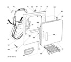 GE GTDS570ED0WW front panel & door diagram