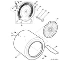 GE GTDS570ED0WW drum diagram