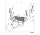 GE GTDS570GD0WW water system diagram