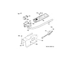 GE GTDS570GD0WW gas valve & burner assembly diagram