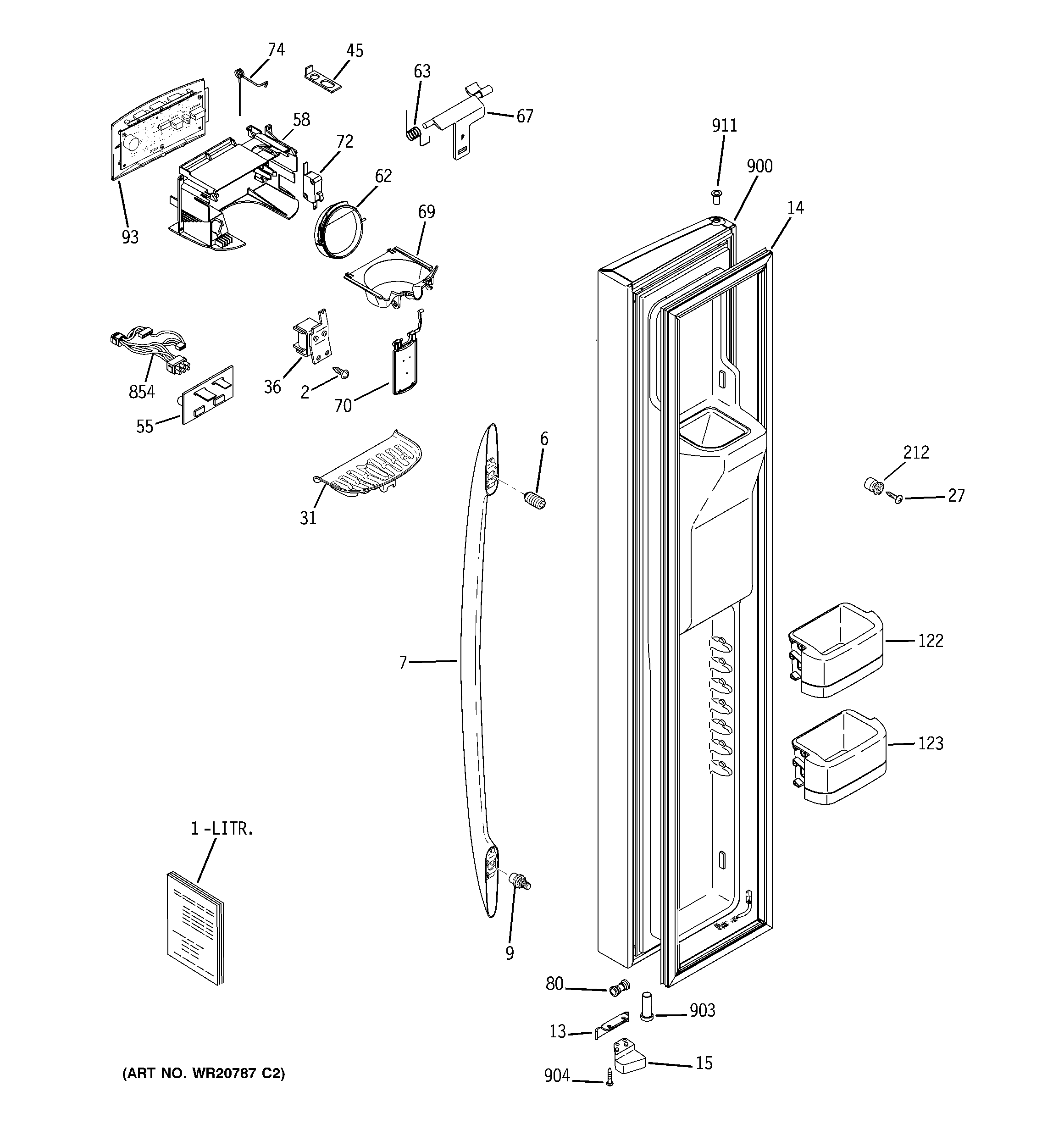 Freezer door