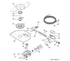 GE CDWT280V50SS motor-pump mechanism diagram