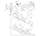 GE ZISS480DXASS ice maker & dispenser diagram