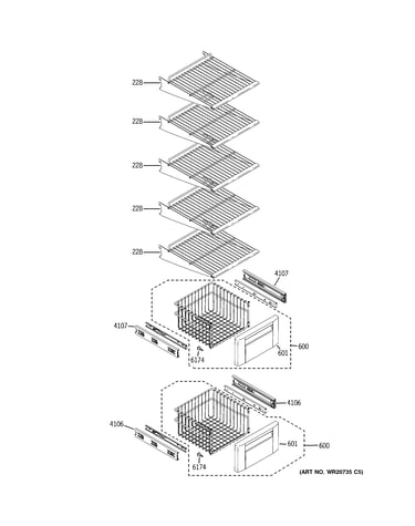 Freezer shelves
