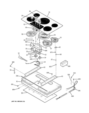 Control panel & cooktop