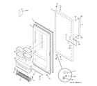 GE FUM17SVDRWW door diagram